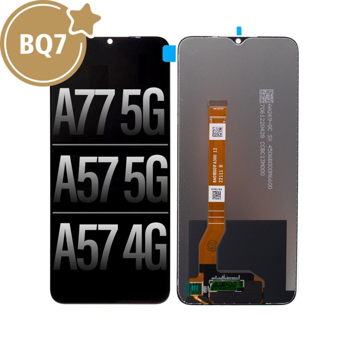 BQ7 LCD Screen Repair for OPPO A57 4G 5G (As the same as service pack, but not from official OPPO) MyMobile