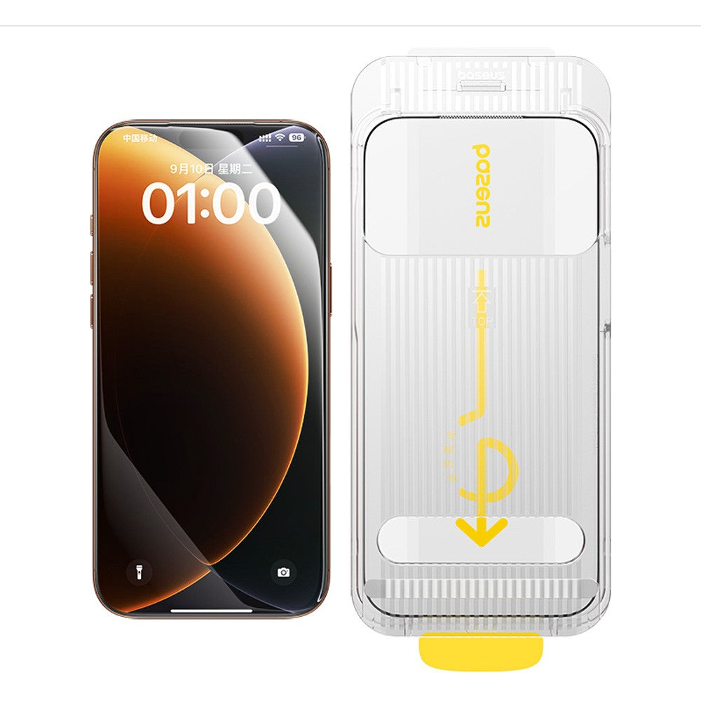 Baseus Crystal Diamond Series HD Tempered Glass Dust-free Chamber II For iPhone 17