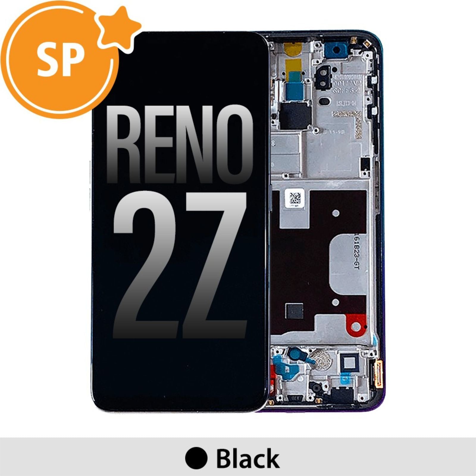 (Service Pack) LCD Screen Repair for OPPO Reno2 Z 4902827 with Frame -Black MyMobile