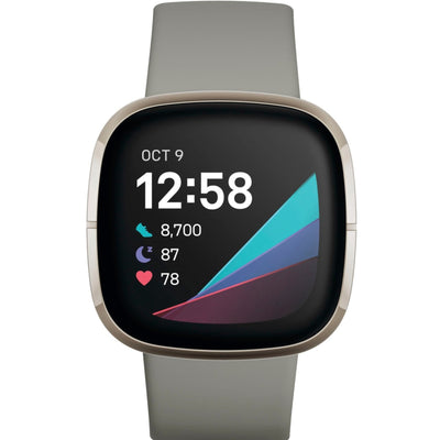 Fitbit Sense smartwatch Grey Silver Stainless - MyMobile