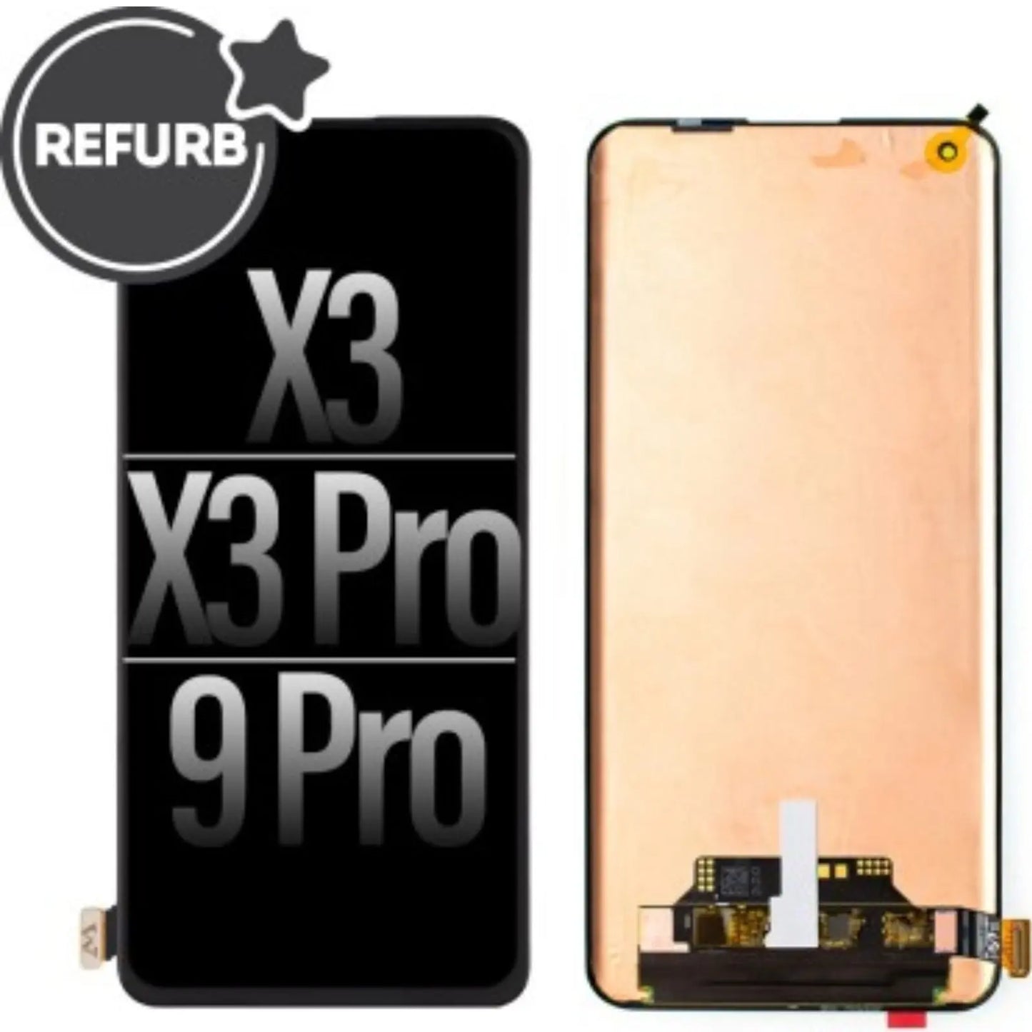 REFURB OLED Assembly for OPPO Find X3 / X3 Pro / OnePlus 9 Pro - MyMobile