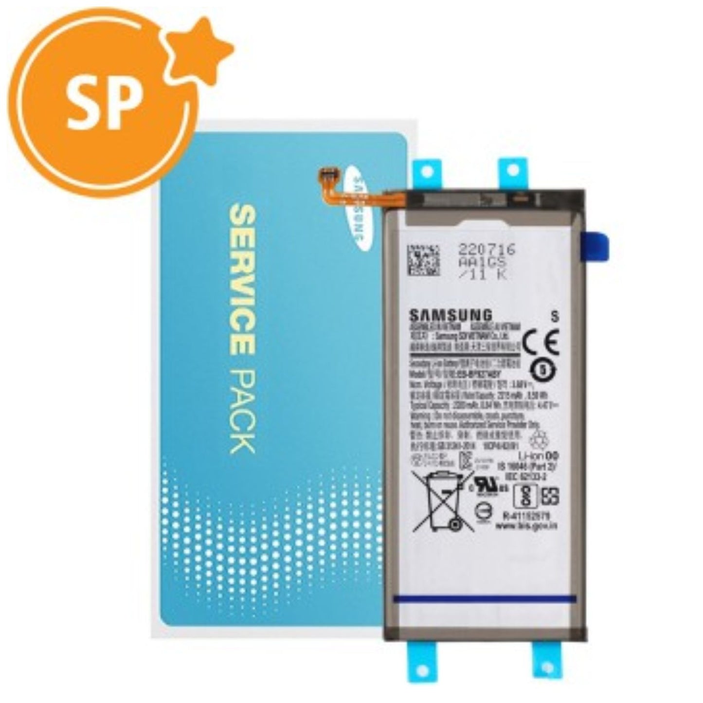 Samsung Galaxy Z Fold3 5G F926B Sub Internal Battery EB-BF927ABY GH82-26237A (Service Pack)