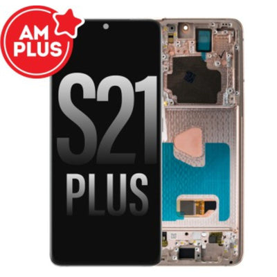 Samsung Galaxy S21 Plus 5G G996 AMPLUS OLED Screen Replacement Digitizer with Frame-Phantom Black AMPLUS - Aftermarket Plus