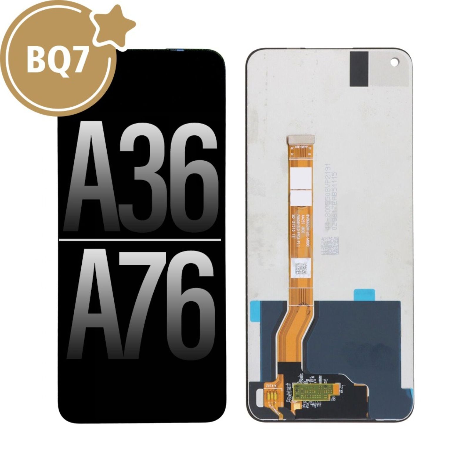 BQ7 LCD Screen Repair for OPPO A36 A76 (As the same as service pack, but not from official OPPO) MyMobile