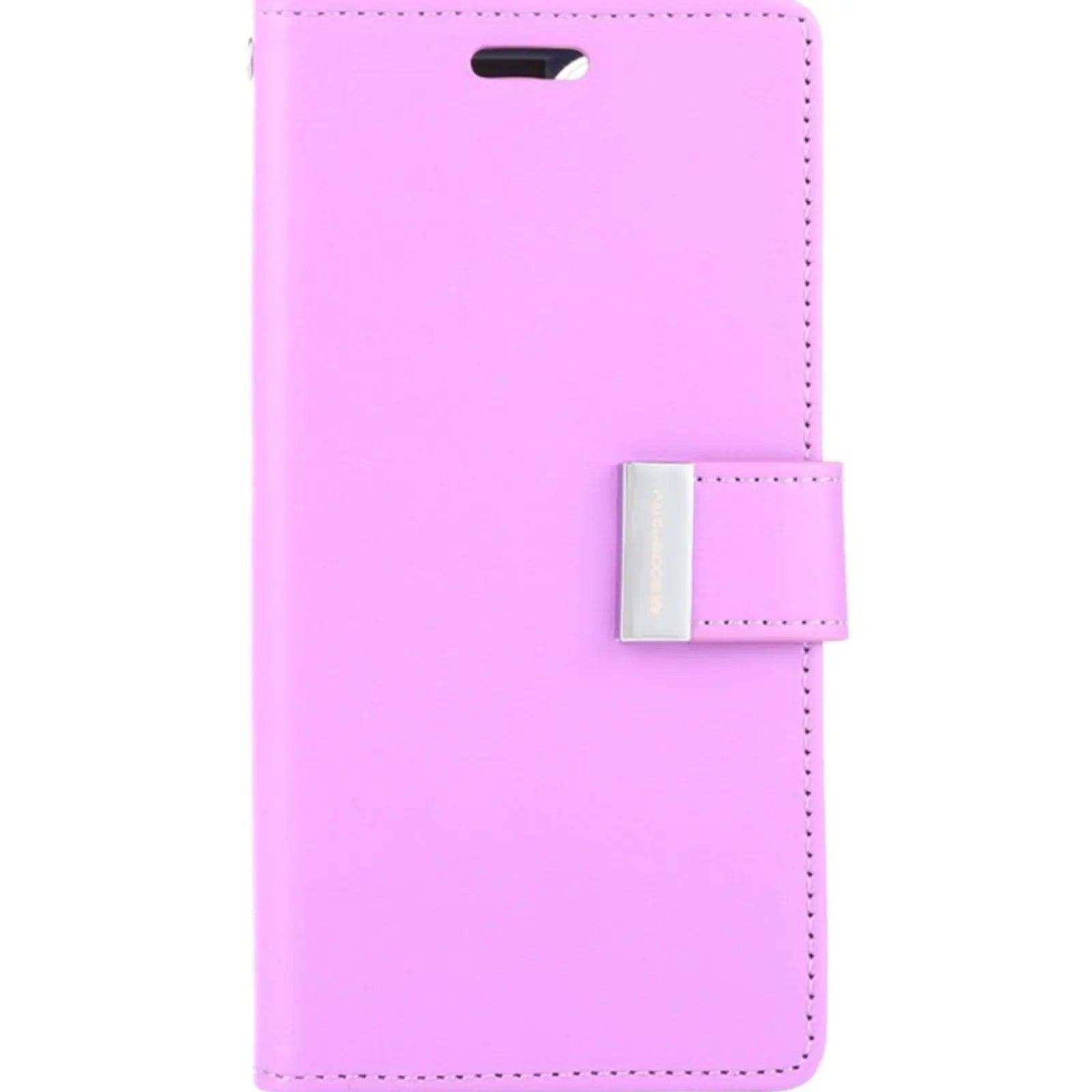 Mercury Rich Diary Case for iPhone 15 Plus Purple