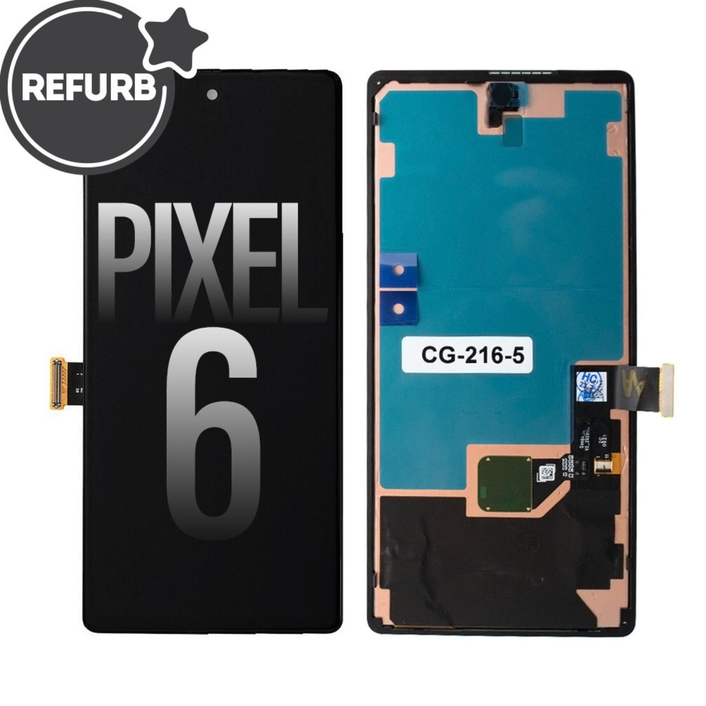 REFURB LCD Screen Repair for Google Pixel 6 with Frame and Fingerprint MyMobile