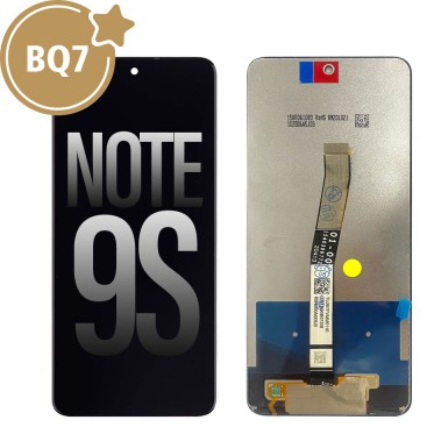 BQ7 LCD Screen Repair for Xiaomi Redmi Note 9S (As the same as service pack, but not from official Xiaomi)