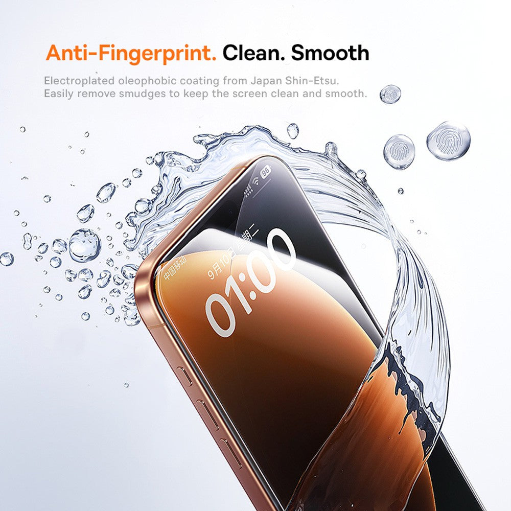 Baseus iPhone 17 Pro Max Crystal Diamond Series HD Tempered Glass Dust-free Chamber II