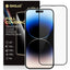 Kinglas Screen Printing Full Screen Edge Tempe Glass Screen Protector for iPhone 15 Pro Max