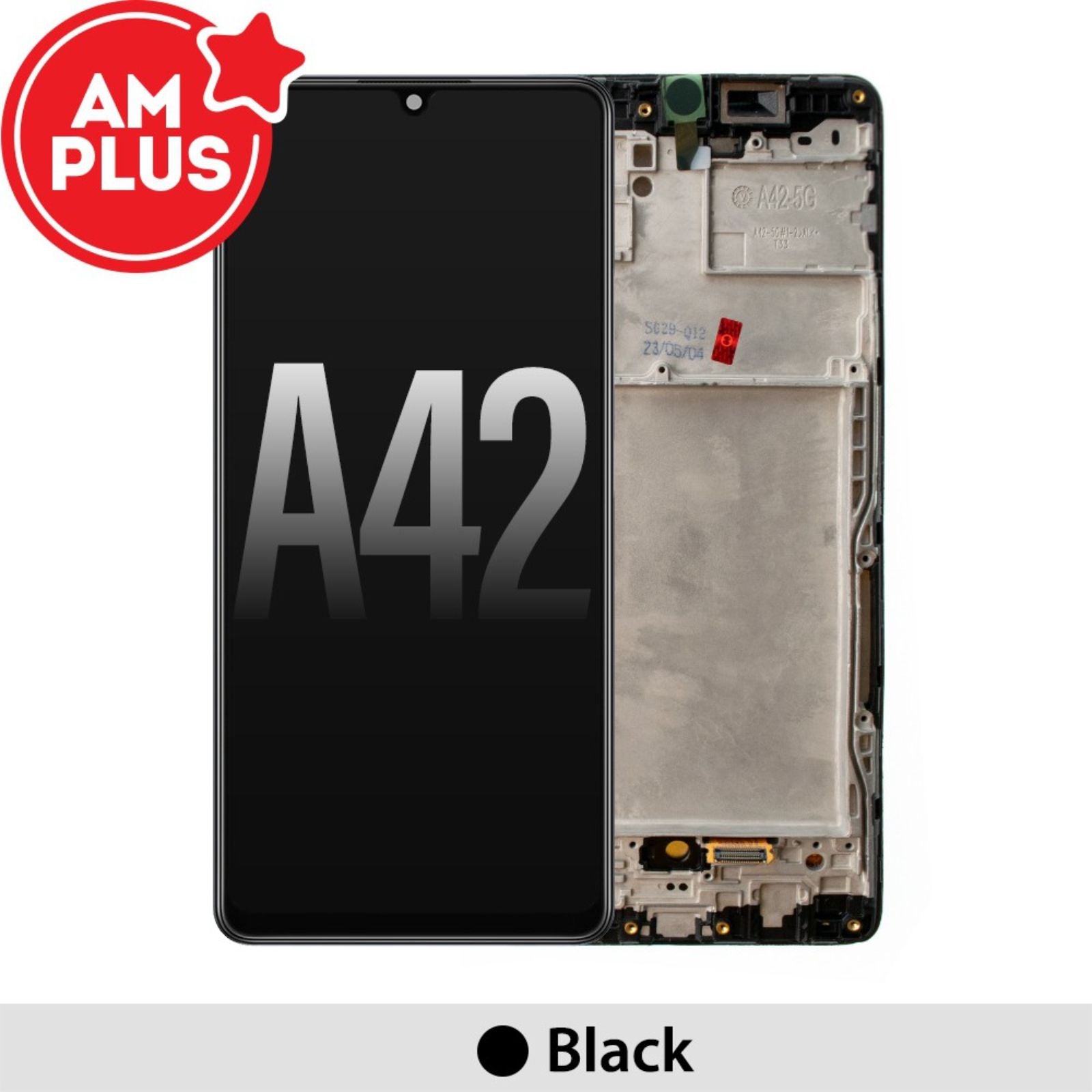 AMPLUS LCD Screen Repair for Samsung Galaxy A42 5G A426 with Frame -Black MyMobile