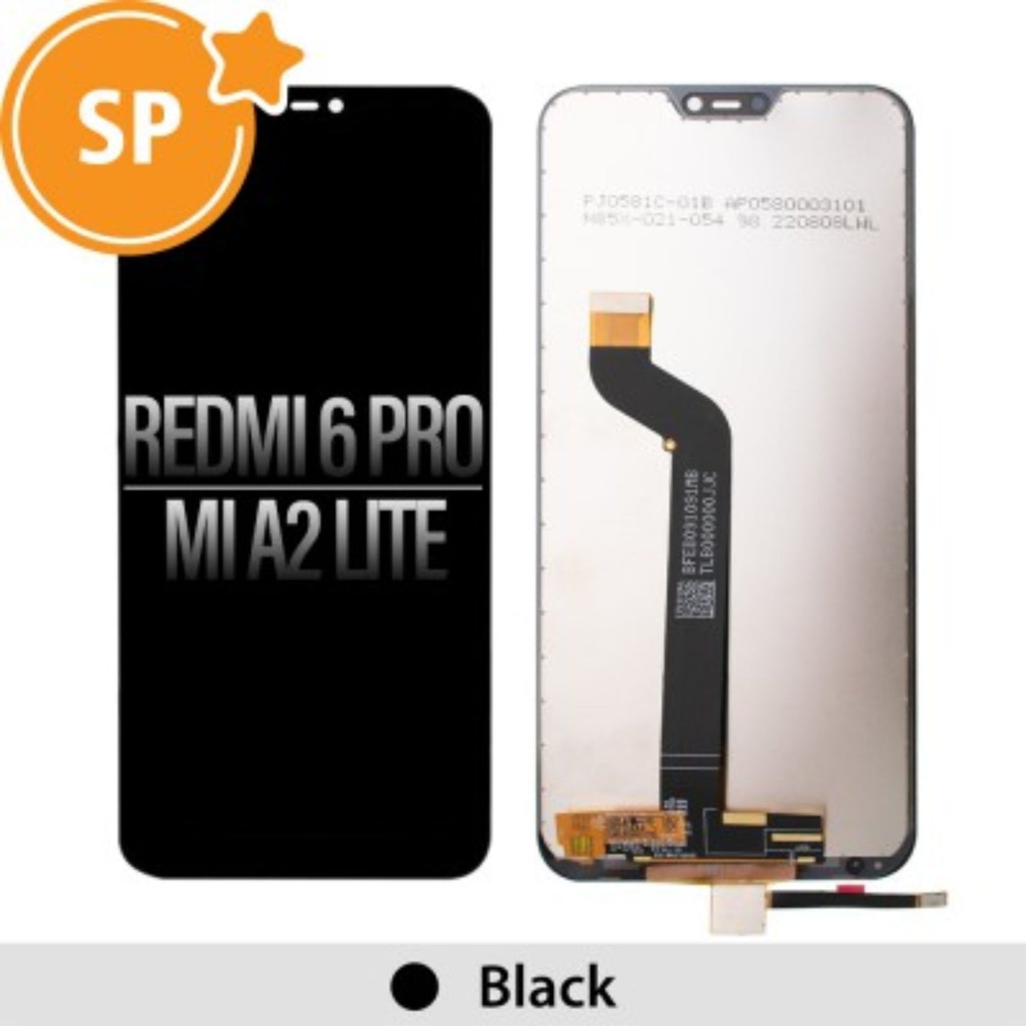 Xiaomi Mi A2 Lite (Redmi 6 Pro) LCD Screen Digitizer Replacement (Service Pack)