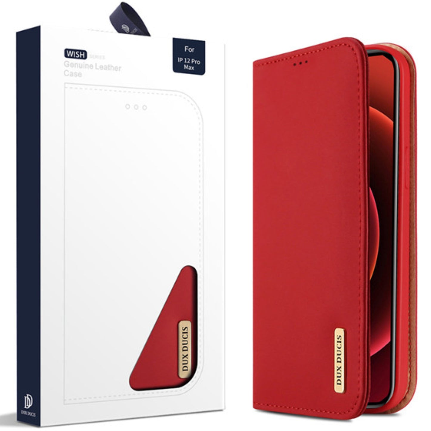 Dux Ducis Wish Series Leather Case For Iphone 12 Pro Max 6.7 Red - MyMobile