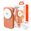 REDEFYNE Qi2.2 25W 3-IN-1 Portable Wireless Charger - Orange (with 45W USB-C Charger Plug & 1M USB-C Cable) (Compatible with Apple Watch)