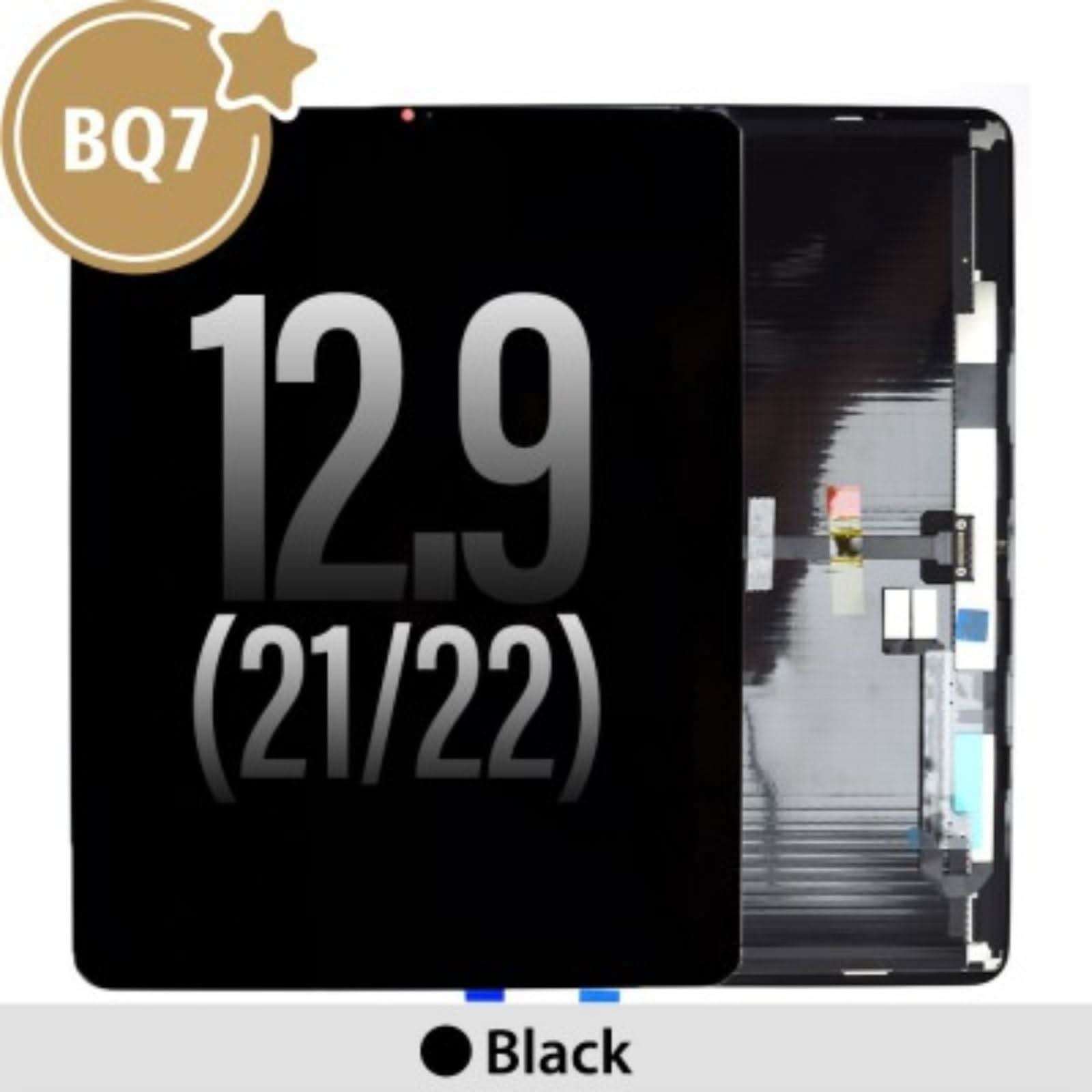 BQ7 LCD Screen Replacement for iPad Pro 12.9 (2021) / 12.9 (2022)-Black BQ7 - Best Quality Aftermarket