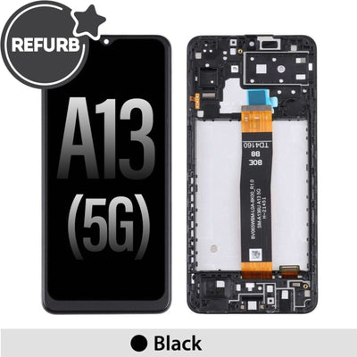 Samsung Galaxy A13 5G A136 REFURB OLED Screen Replacement Digitizer with Frame-Black