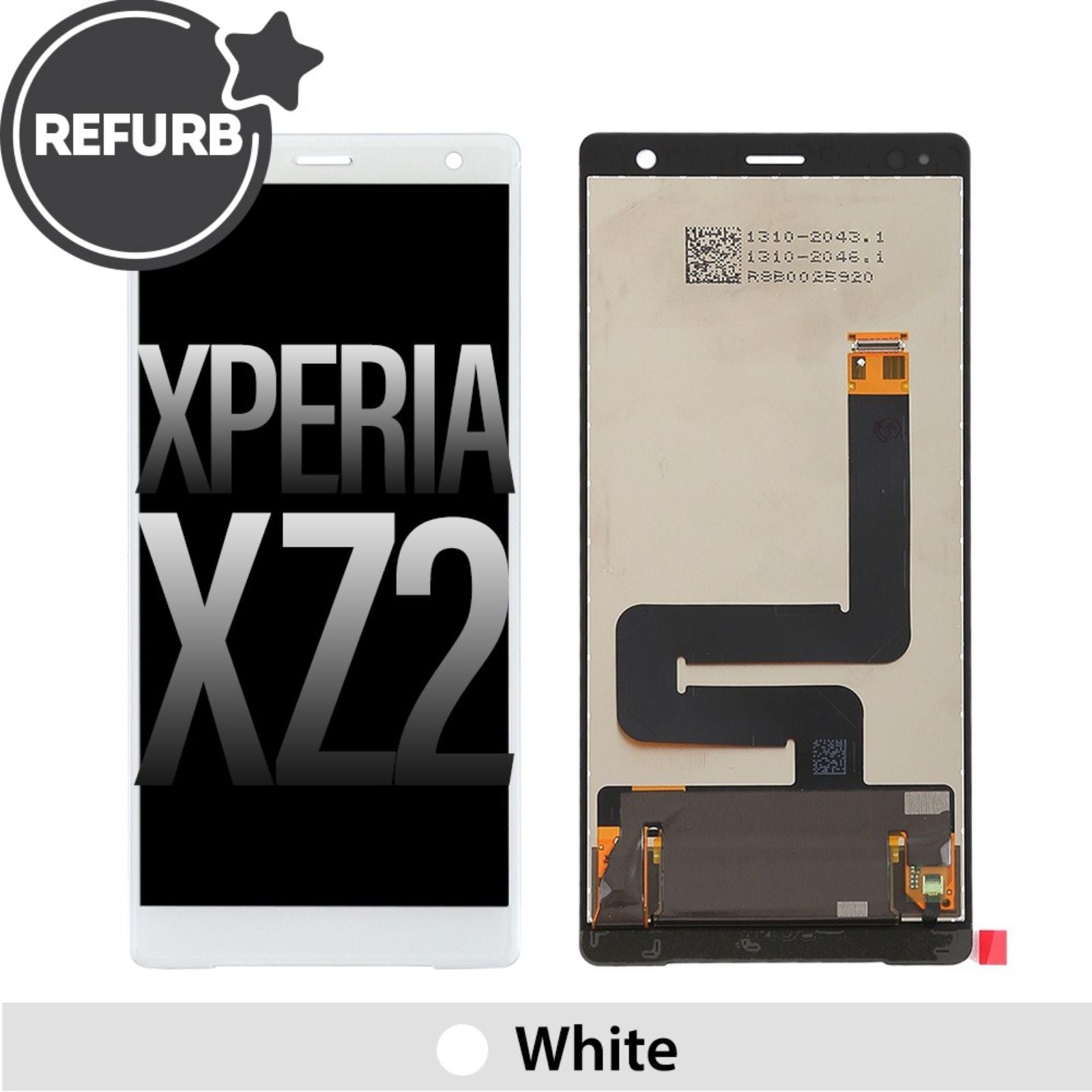 REFURB LCD Screen Repair for Sony Xperia XZ2 without Frame -White - MyMobile