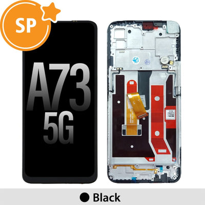 (Service Pack) LCD Screen Repair for OPPO A73 5G 4907746 with Frame -Black MyMobile