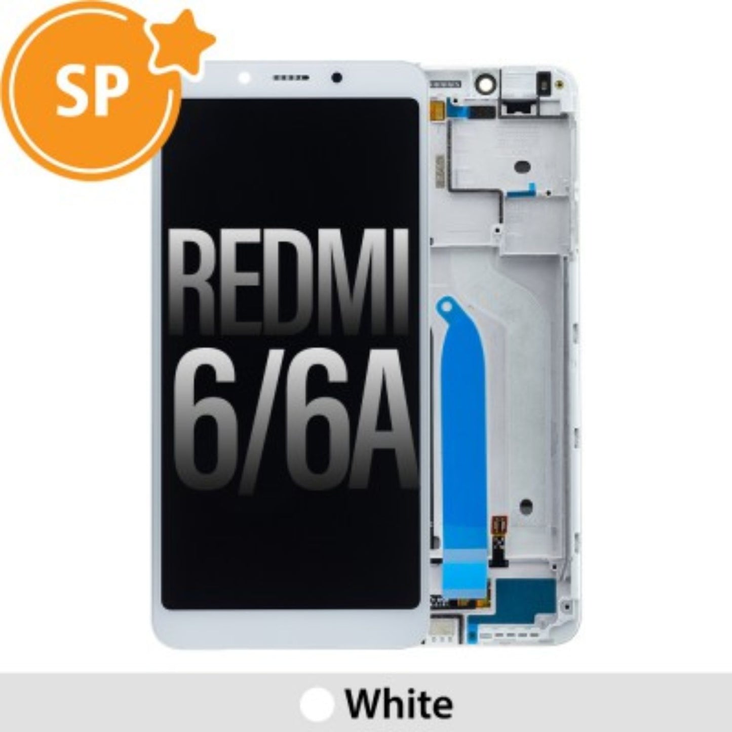 Xiaomi Redmi 6 6A LCD Screen Digitizer 560410028033 (Service Pack)-White