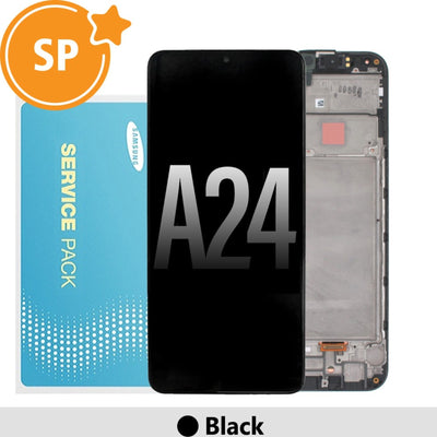 Samsung Galaxy A24 A245F OLED Screen Replacement Digitizer GH82-31240A/GH82-31241A (Service Pack)-Black