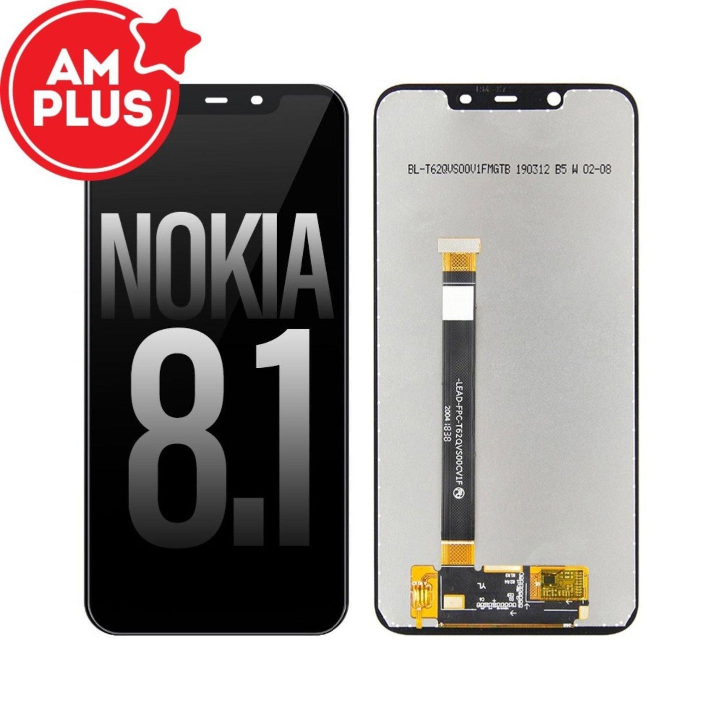 AMPLUS LCD Assembly for Nokia 8.1 Amplus