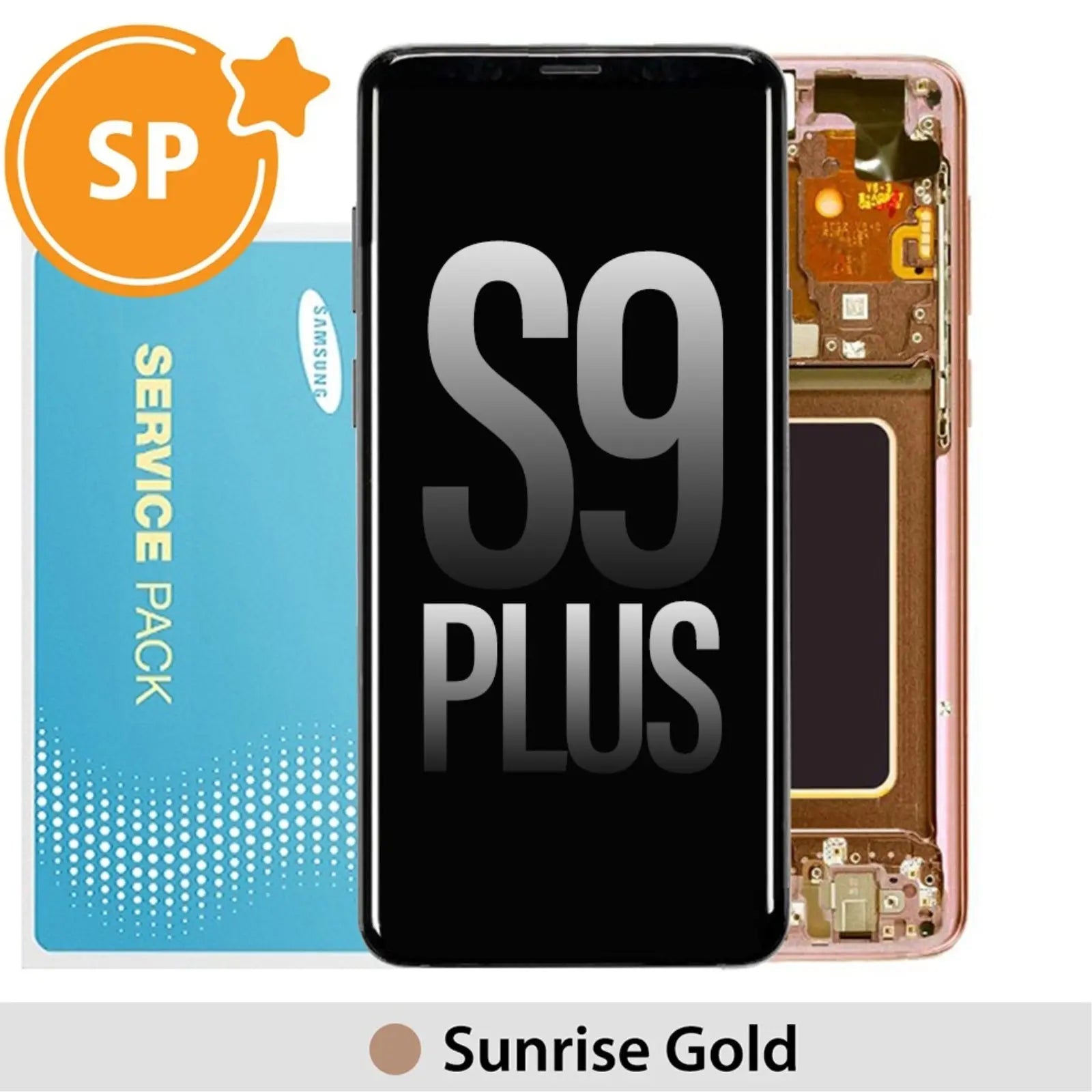 Samsung Galaxy S9 Plus G965F OLED Screen Replacement Digitizer GH97-21691E (Service Pack)-Sunrise Gold - MyMobile