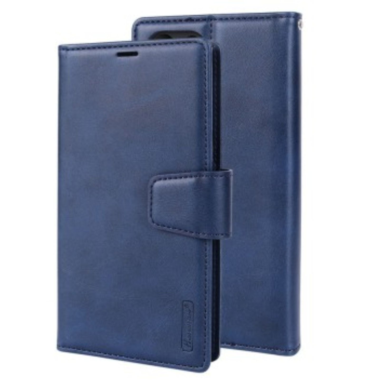 Hanman 2 in 1 Detachable Magnetic Flip Leather Wallet Cover Case for Samsung Galaxy S25 Ultra-Navy