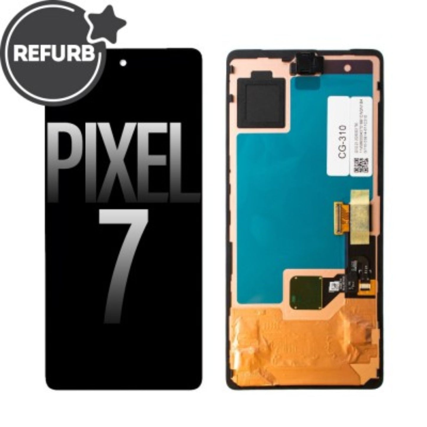 REFURB LCD Screen Repair for Google Pixel 7 with Frame and Fingerprint MyMobile