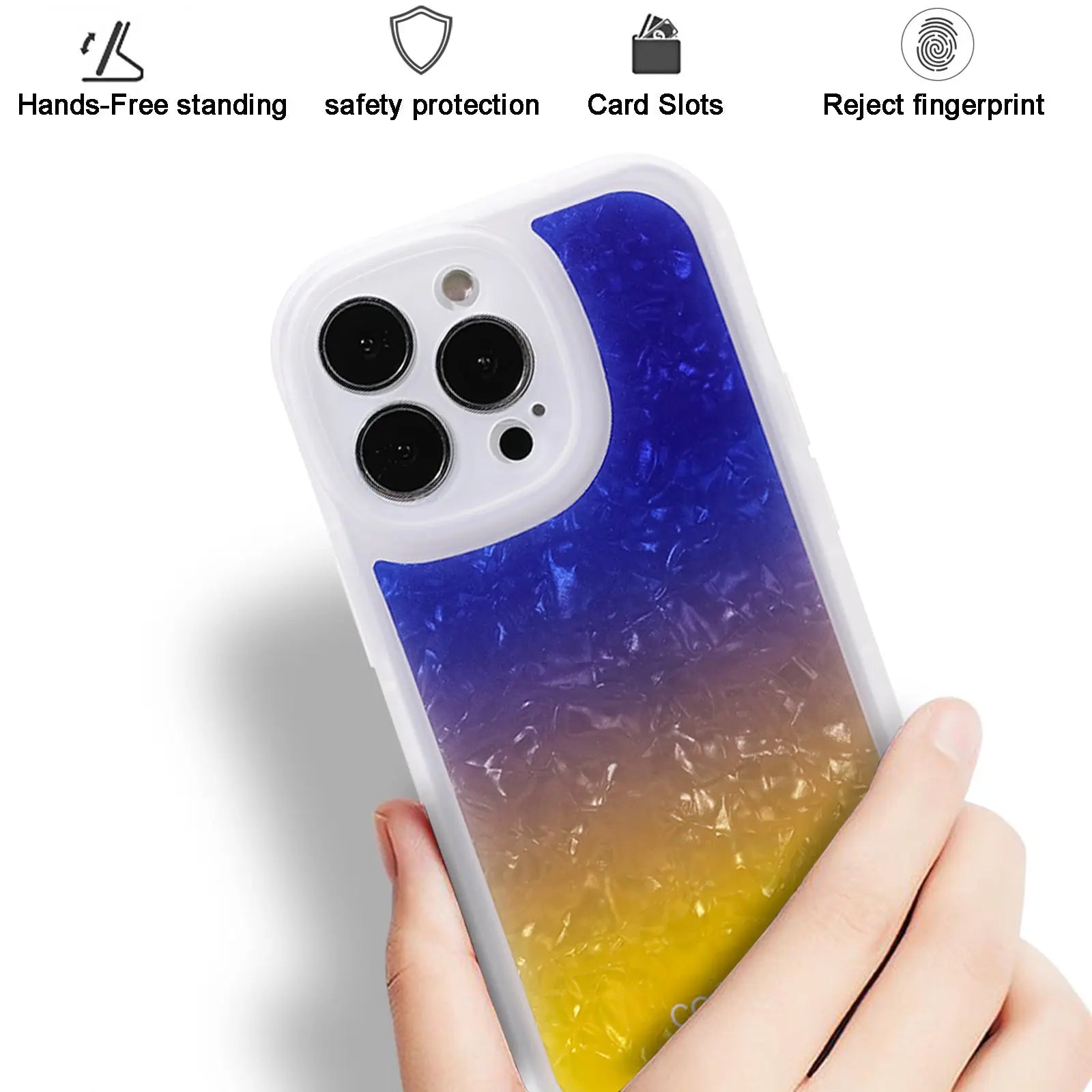 Colorful Mobile Phone Case Silicone Gradient Shell Pattern Online Only