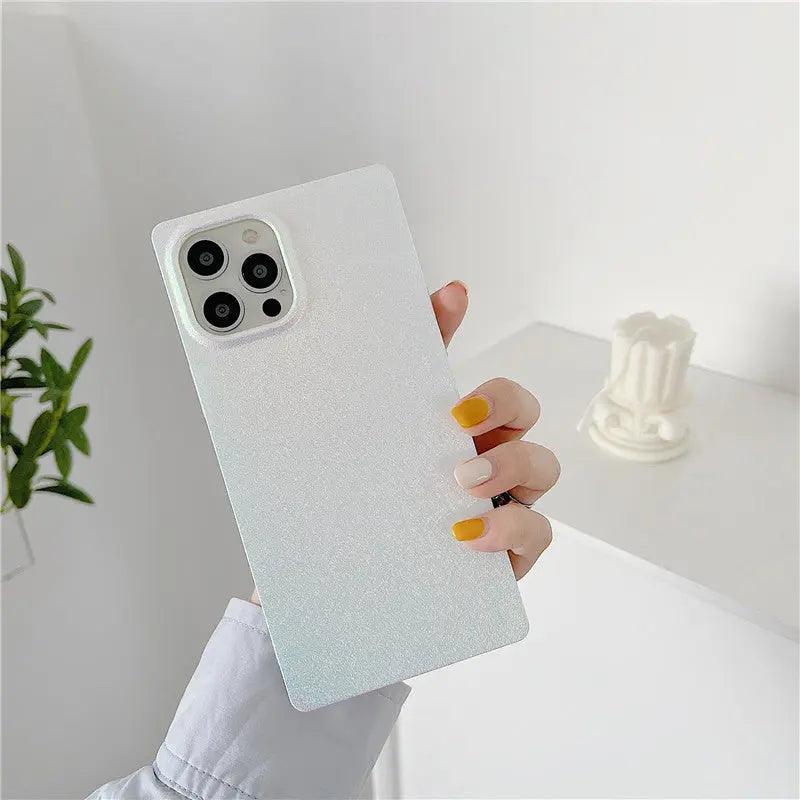 Laser Silk Pattern Square Phone Case - MyMobile