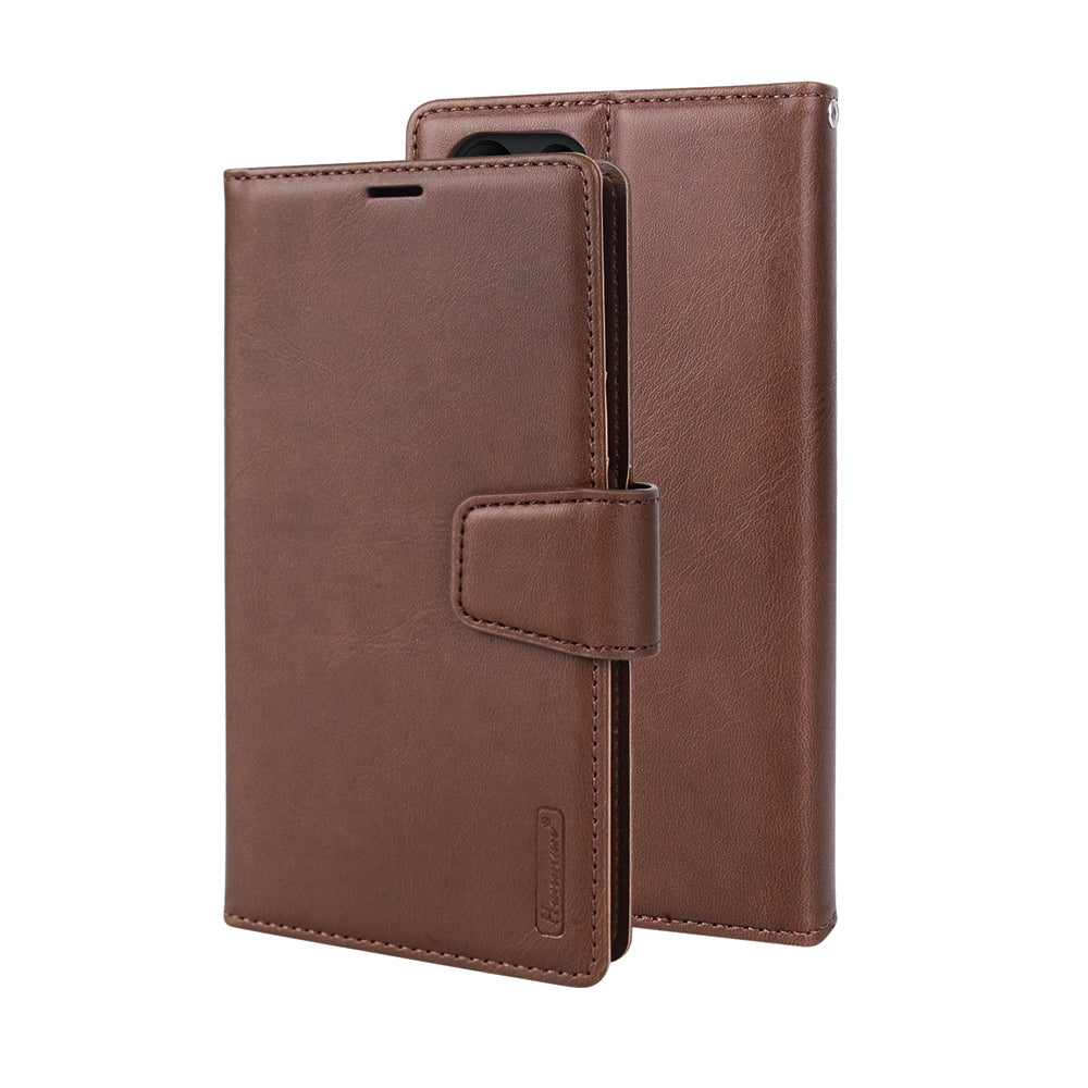 Hanman 2 in 1 Detachable Flip Leather Wallet Case With Magnetic Ring for Samsung Galaxy S24 Ultra