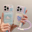 Cartoon Lanyard Phone Case Card Holder Protective Case