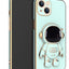 3D Astronaut Phone Case Anti-Drop Electroplating Bracket For iPhone 14