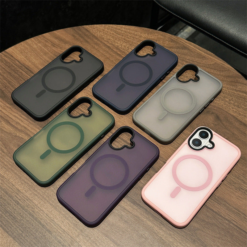 Skin Friendly Matte Magnetic Phone Case For iPhone 16