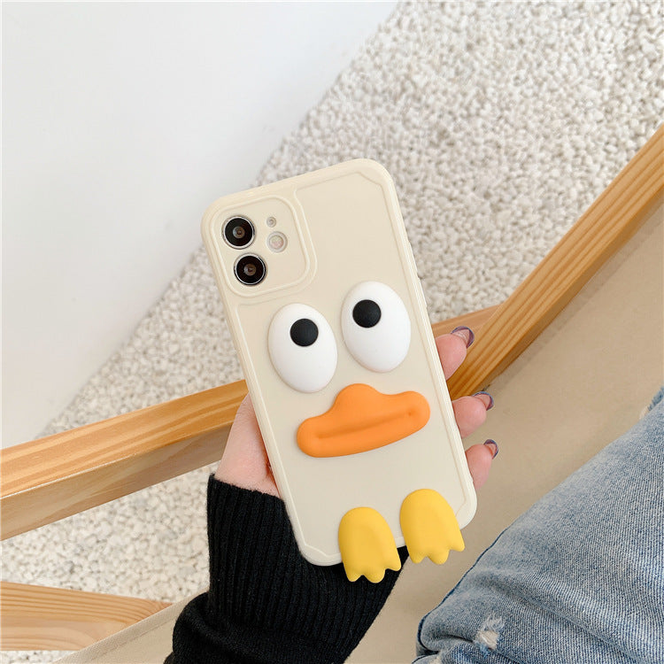 Compatible with  , Three-dimensional Cartoon Duck All-inclusive Phone Case - MyMobile