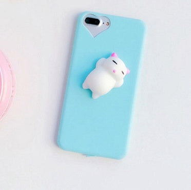 Cat Case For7 6 6S Plus 5 5S SE Cases Lovely Cartoon Soft Cat Cases - MyMobile