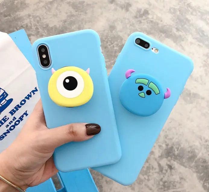 Compatible With Cartoon Bear Bracket Phone Case - MyMobile