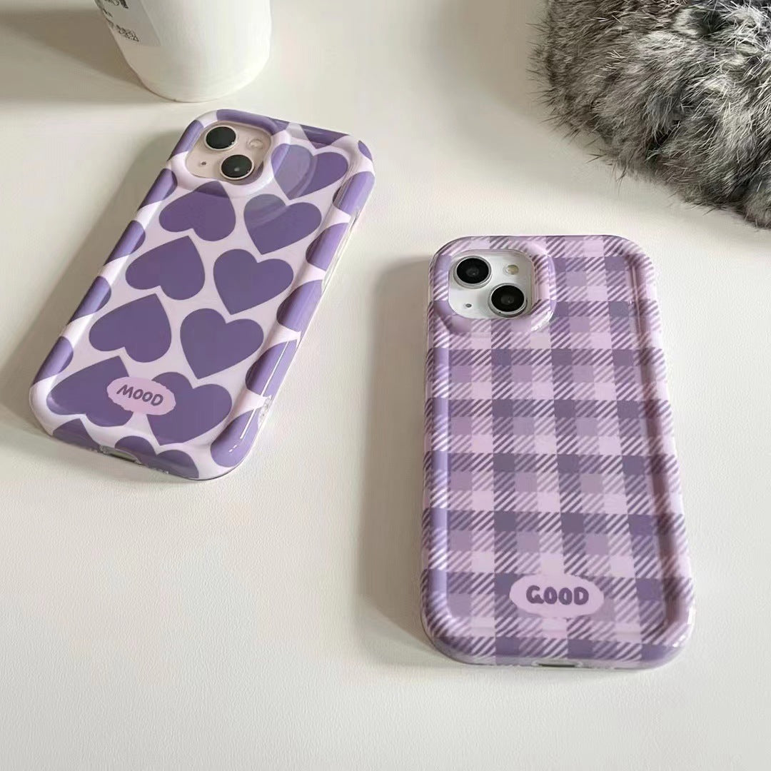 Girl Purple Love Suitable For Mobile Phone Case For iPhone 14