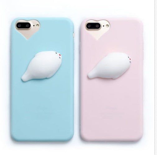 Cat Case For7 6 6S Plus 5 5S SE Cases Lovely Cartoon Soft Cat Cases - MyMobile