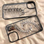 Blooming Three-dimensional Metal Fishbone Phone Case For iPhone 12, 13, 14, 15 - MyMobile