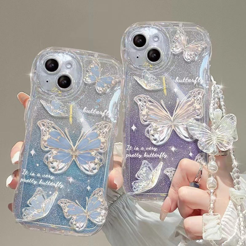 Wave Fairy Butterfly Applicable Phone Case For iPhone 15