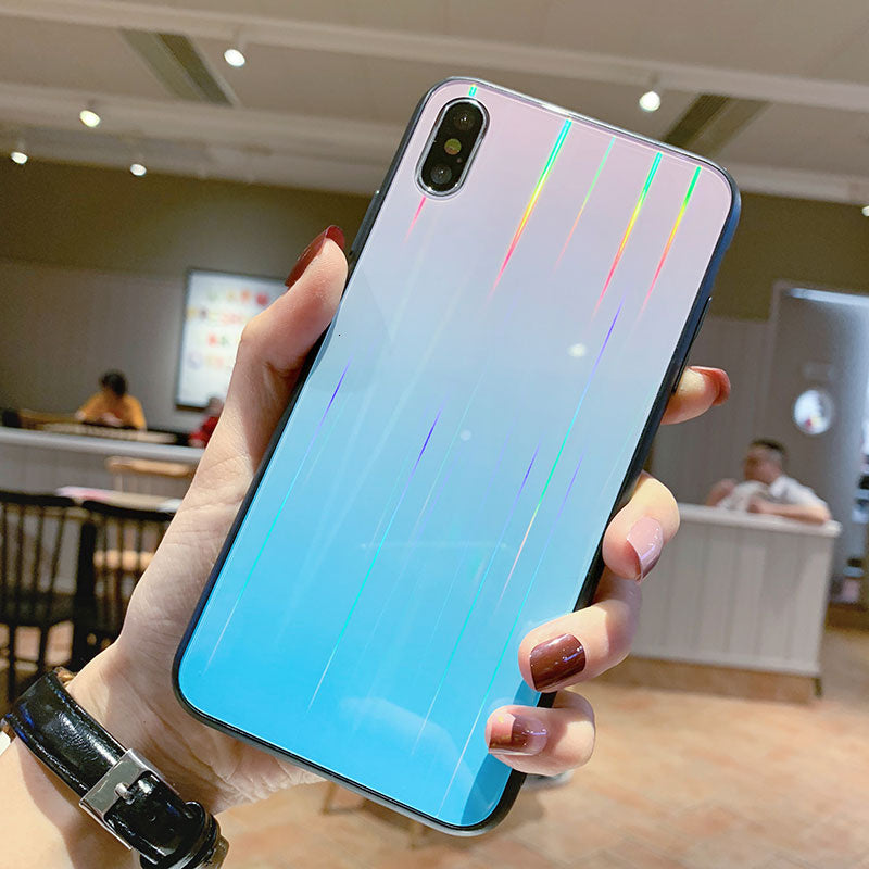 Gradient glass phone case