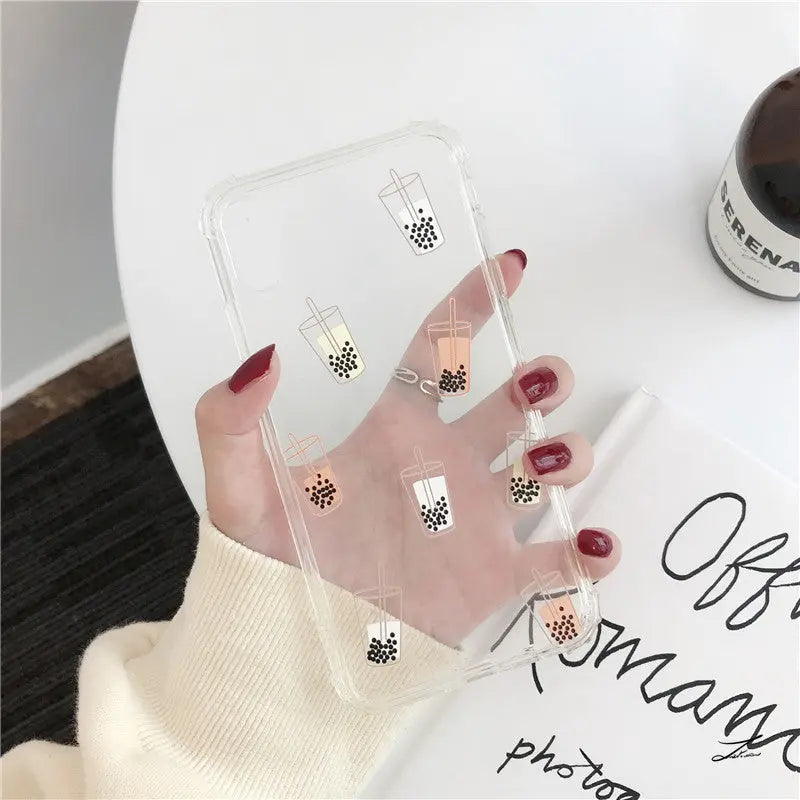 Pearl milk tea mobile phone case Online Only