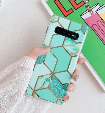 Retro geometric marble mobile phone case - MyMobile