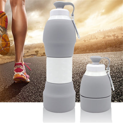 Silicone folding water bottle