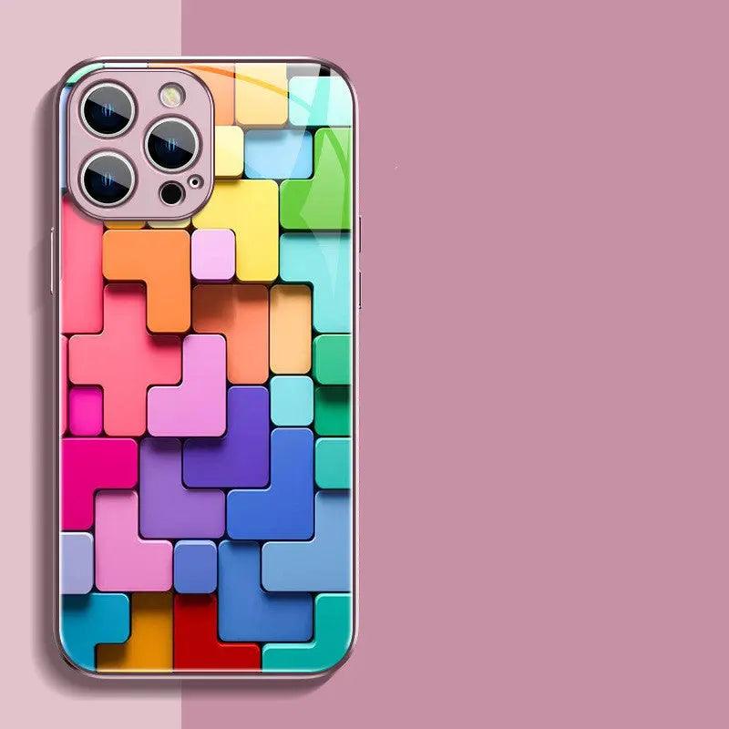 Color Building Blocks Are Mobile Phone Case Online Only