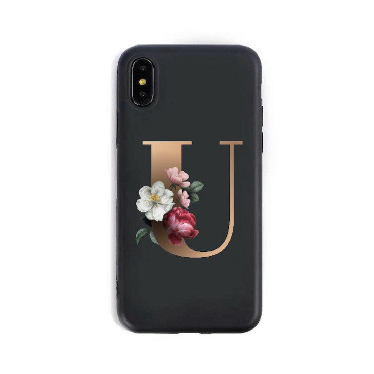 26 English Alphabet Silicone Phone Cases For iPhone 14 - MyMobile