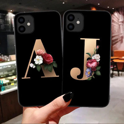 26 English Alphabet Silicone Phone Cases For iPhone 14 - MyMobile