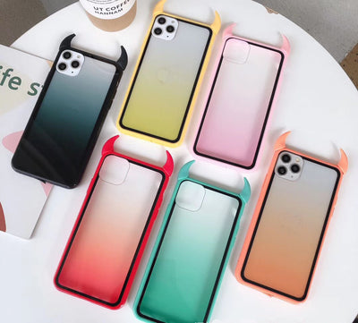 Rainbow devil horn phone case For Huawei P30