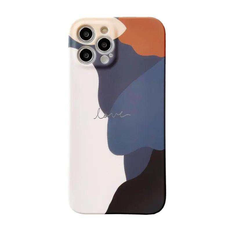 Suitable For IP 12 Mobile Phone Case Morandi Color Matching Matte Tpu - MyMobile