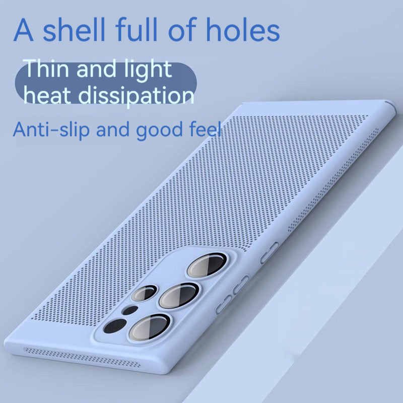 Honeycomb Heat Dissipation Mobile Phone Case For Samsung Galaxy S23